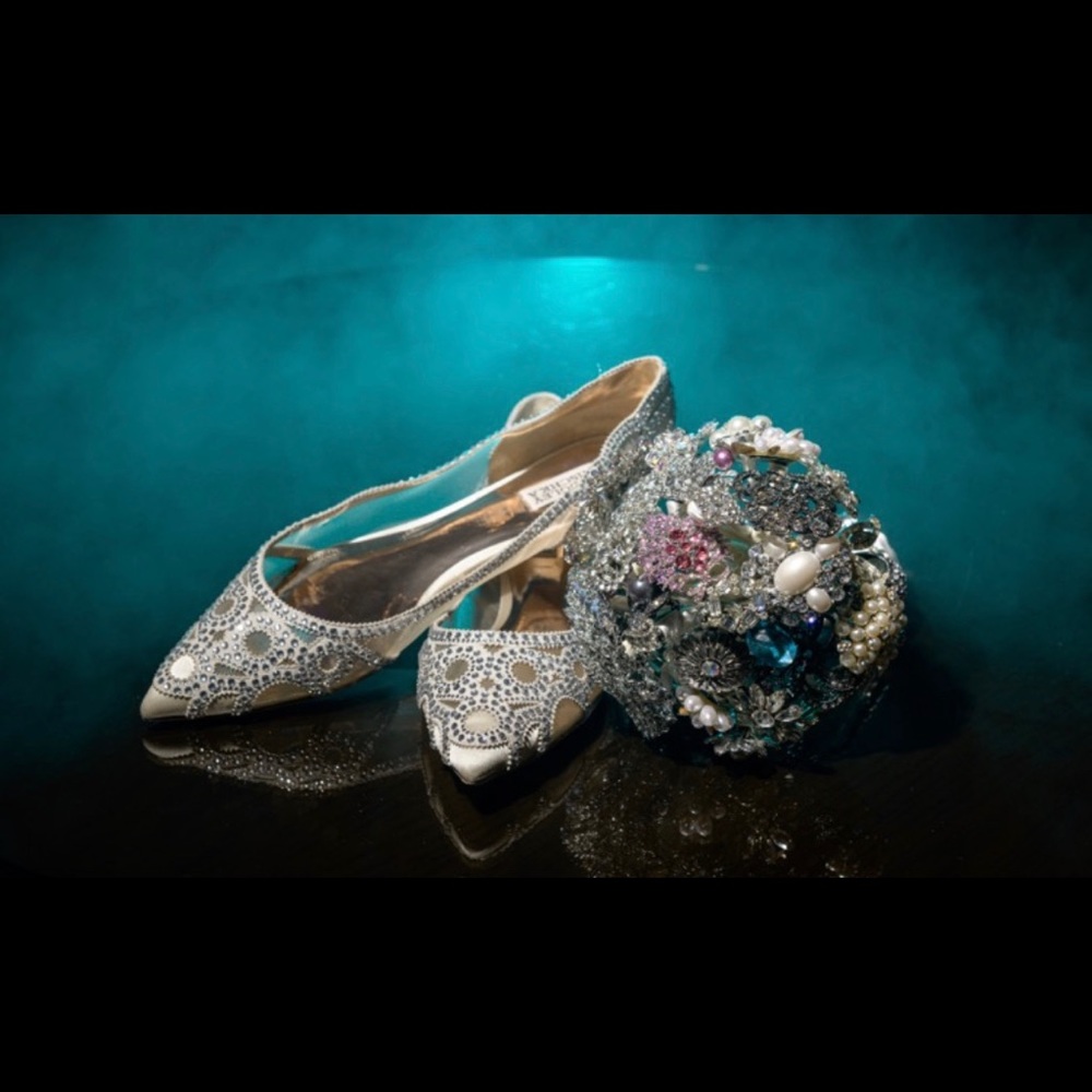 Badgley Mischka Gigi Embellished Flats